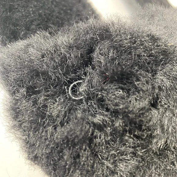 UGG Fluff Slide II Sheepskin Black Slide Slipper - Picture 4 of 11